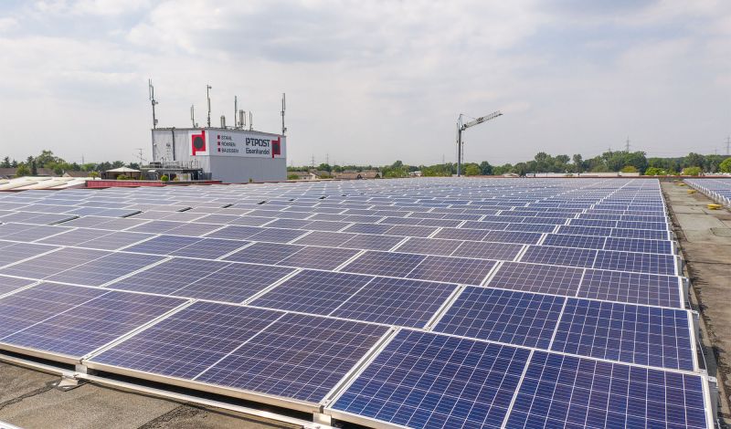 Eine großflächige Photovoltaikanlage