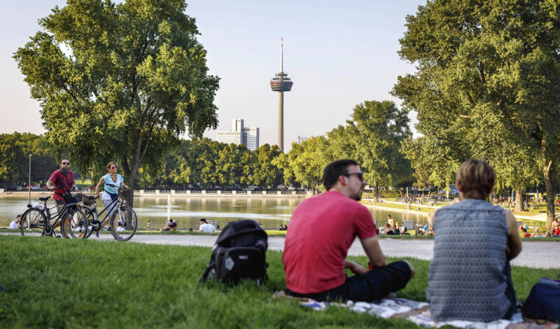 Das Foto zeigt Impression aus dem inneren Grüngürtel in Köln