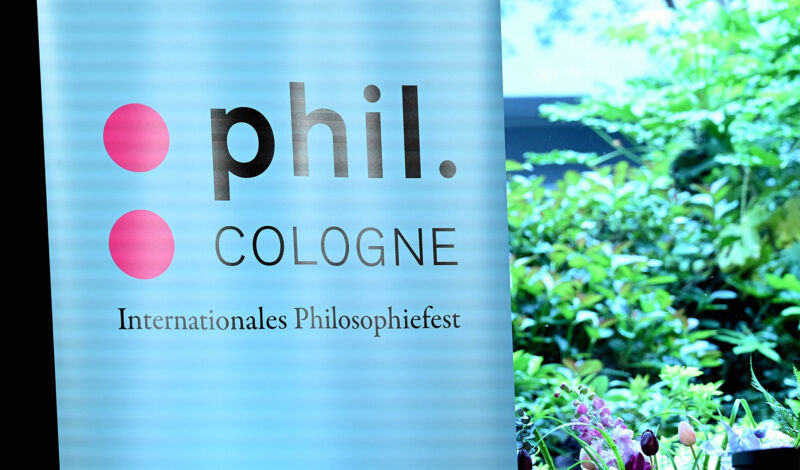 Das Logo der phil.cologne, des internationalen Kölner Philosophiefestes.
