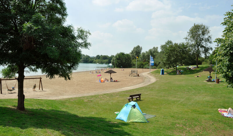 Das Strandbad "Strabeach" am Straberg-Nievenheimer See