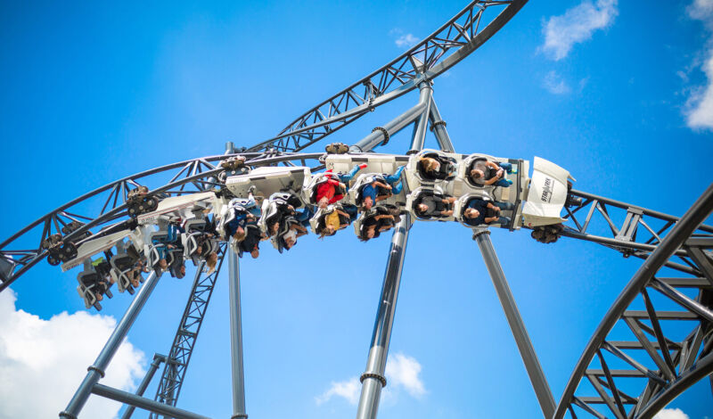 Die Star-Trek-Achterbahn im Movie Park Germany.