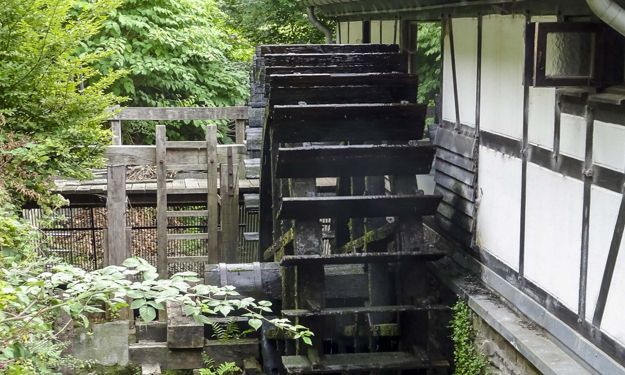 Balkhauser Kotten, eine historische Wassermühle an der Wupper